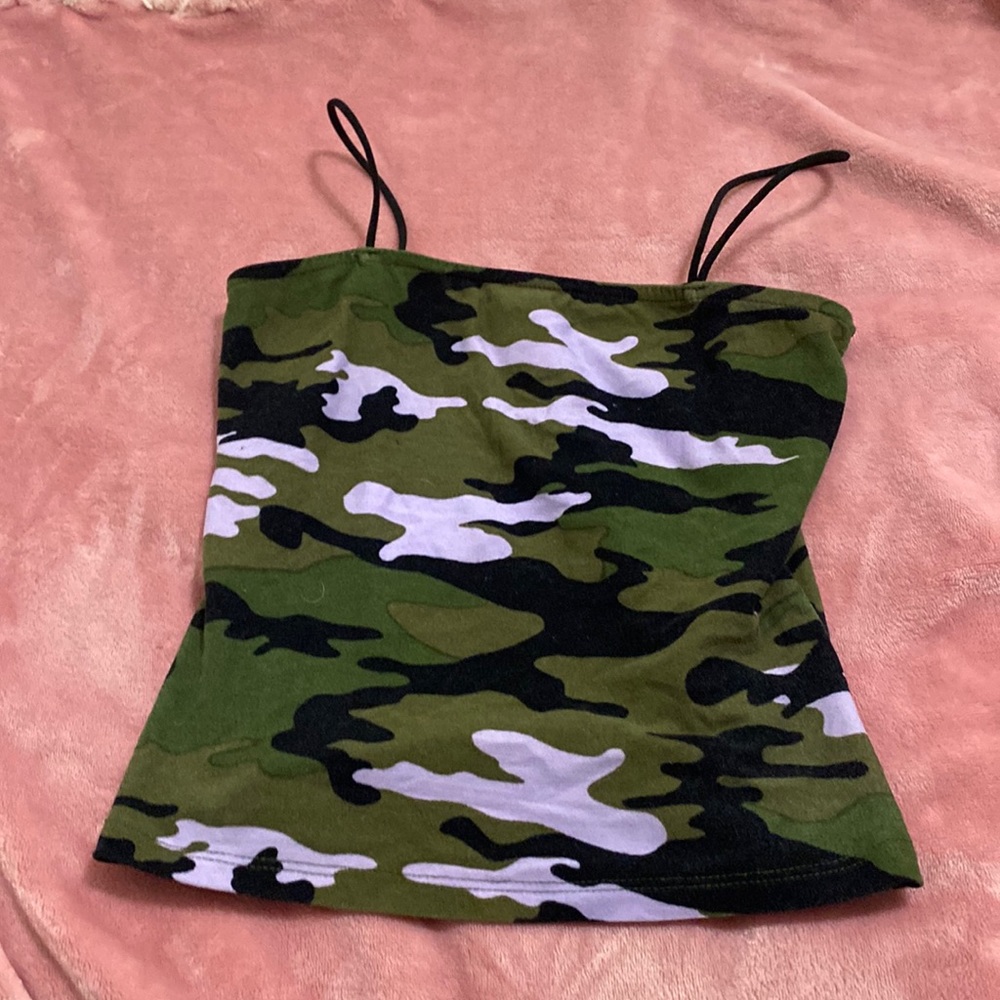 Army crop top